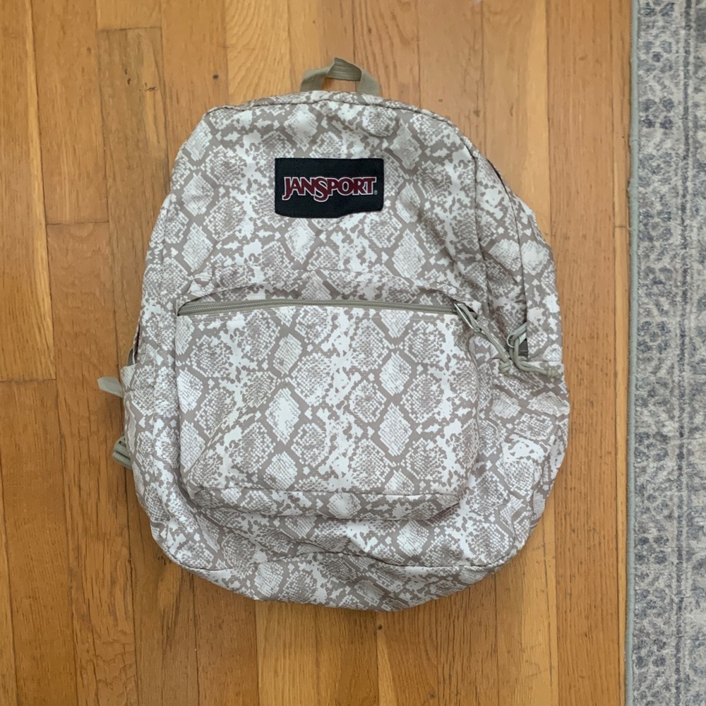 Jansport Beige Snake Pattern Backpack - image 1